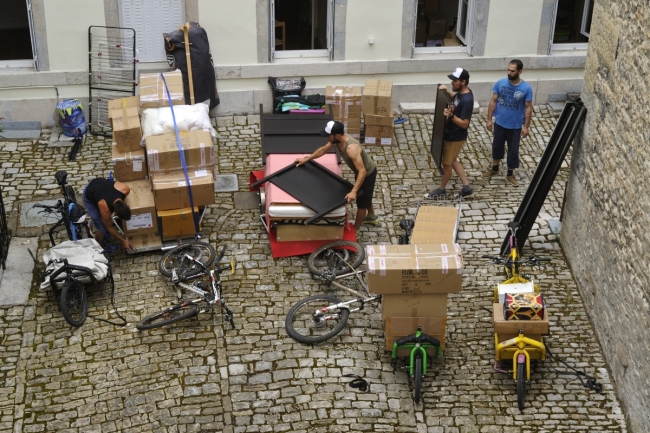 déménagement en vélo à Besançon